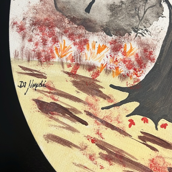 Fall tree . Hand painted - Picture 5 of 6